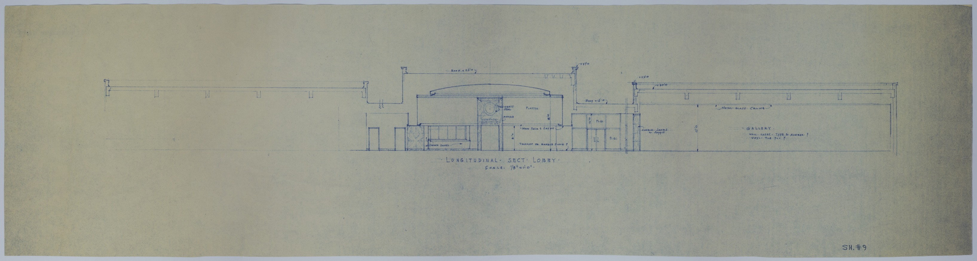 M47.jpg Drawing of the Proposed Lobby and Gallery of the Harry S. Truman Library