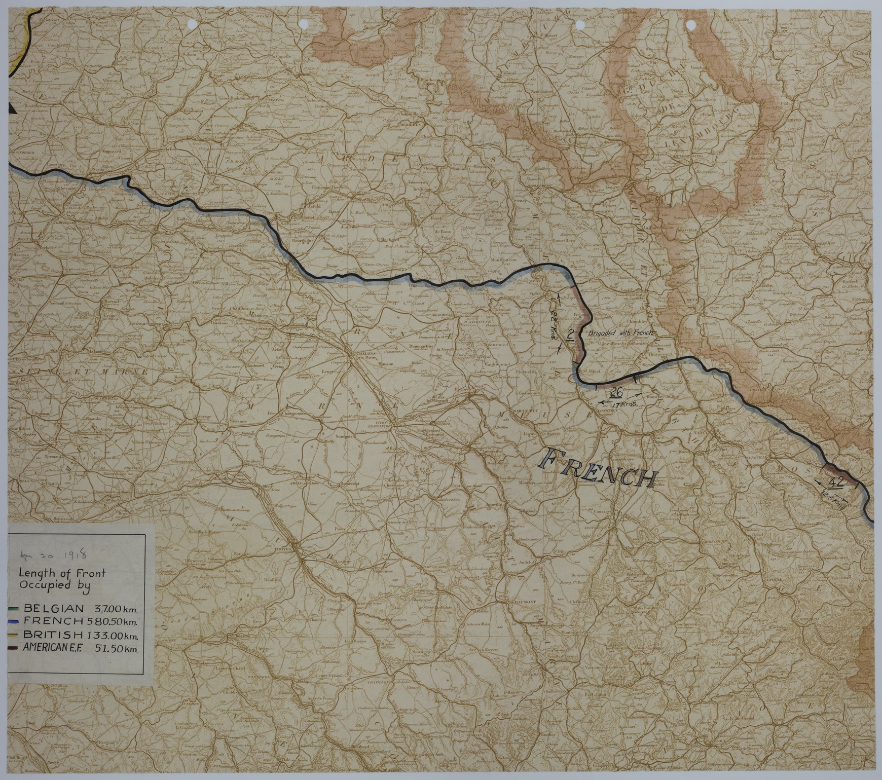 M552.jpg Map of the Front Lines on April 20, 1918