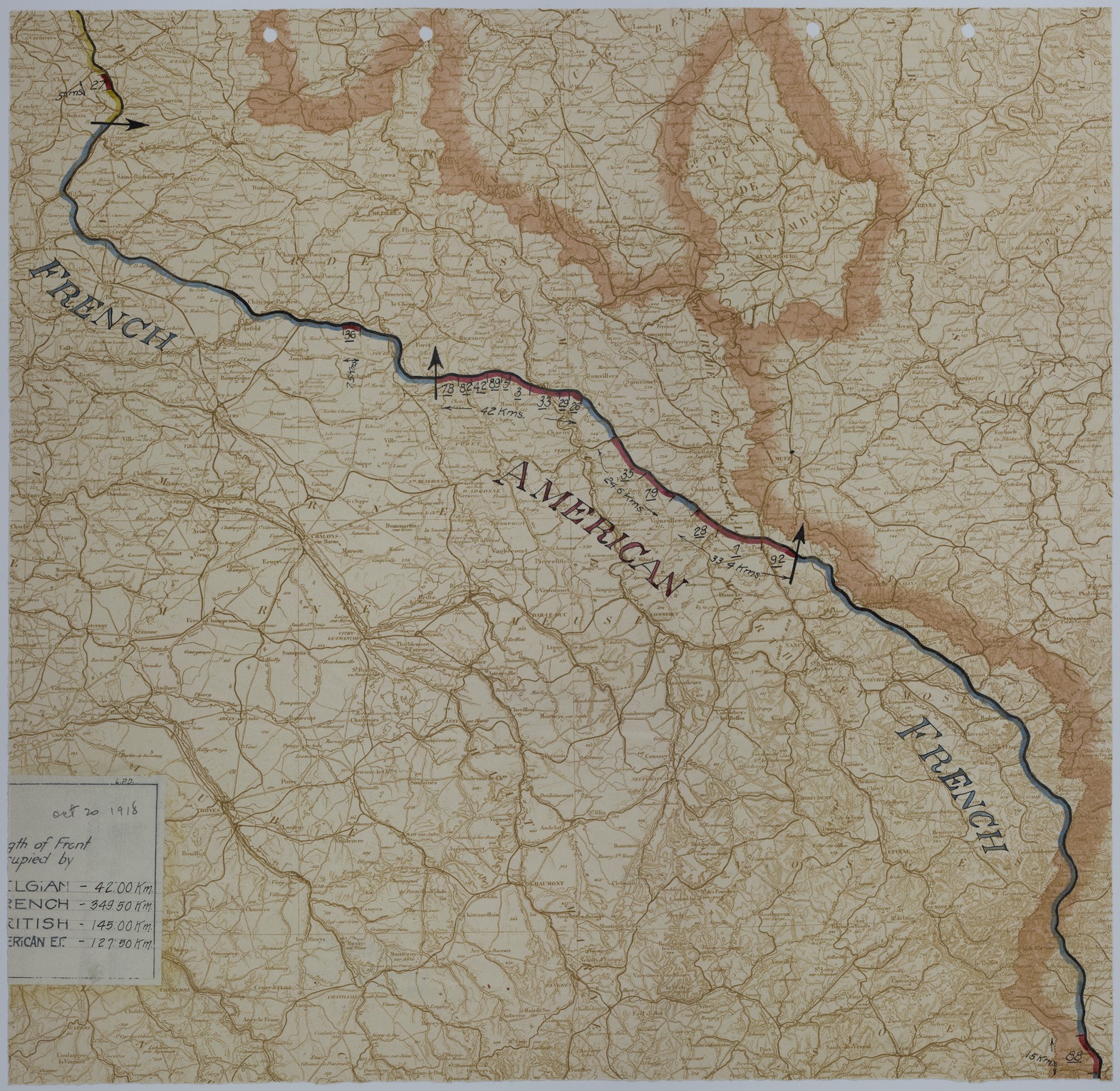M570.jpg Map of the Front Lines on October 20, 1918