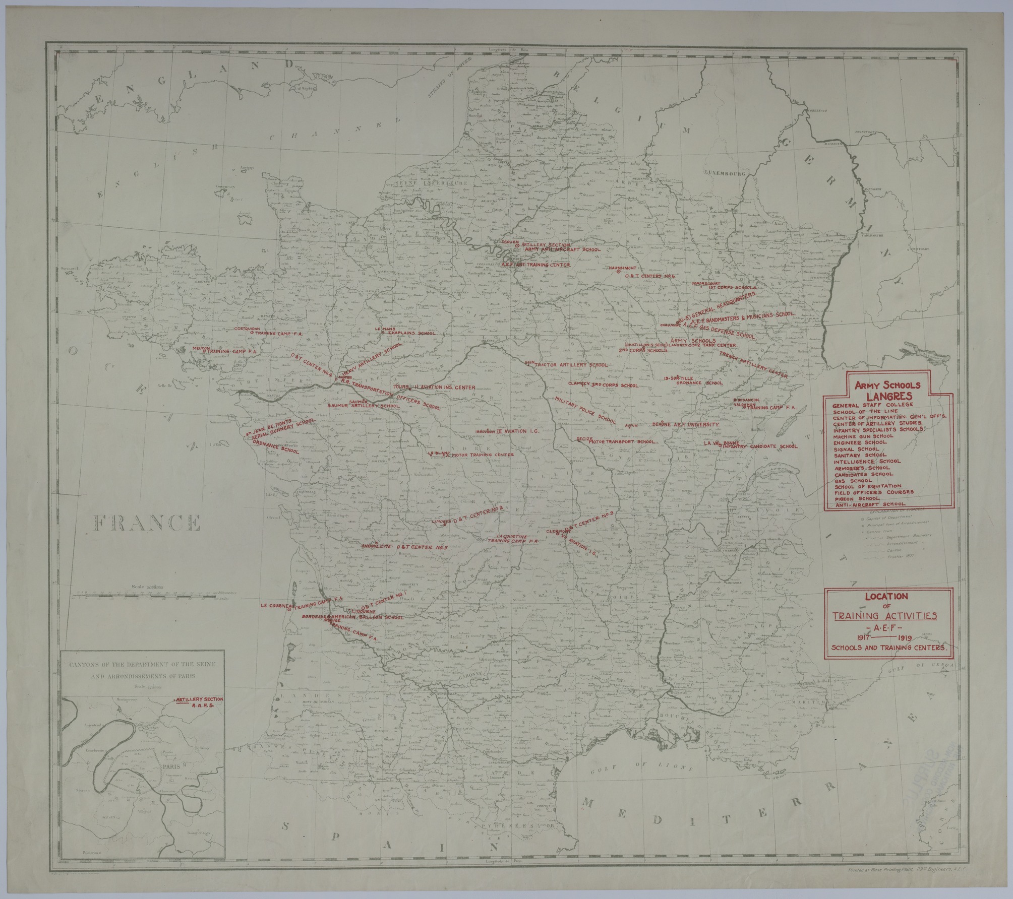 M580.jpg Map of the Schools and Training Centers of the American Expeditionary Forces