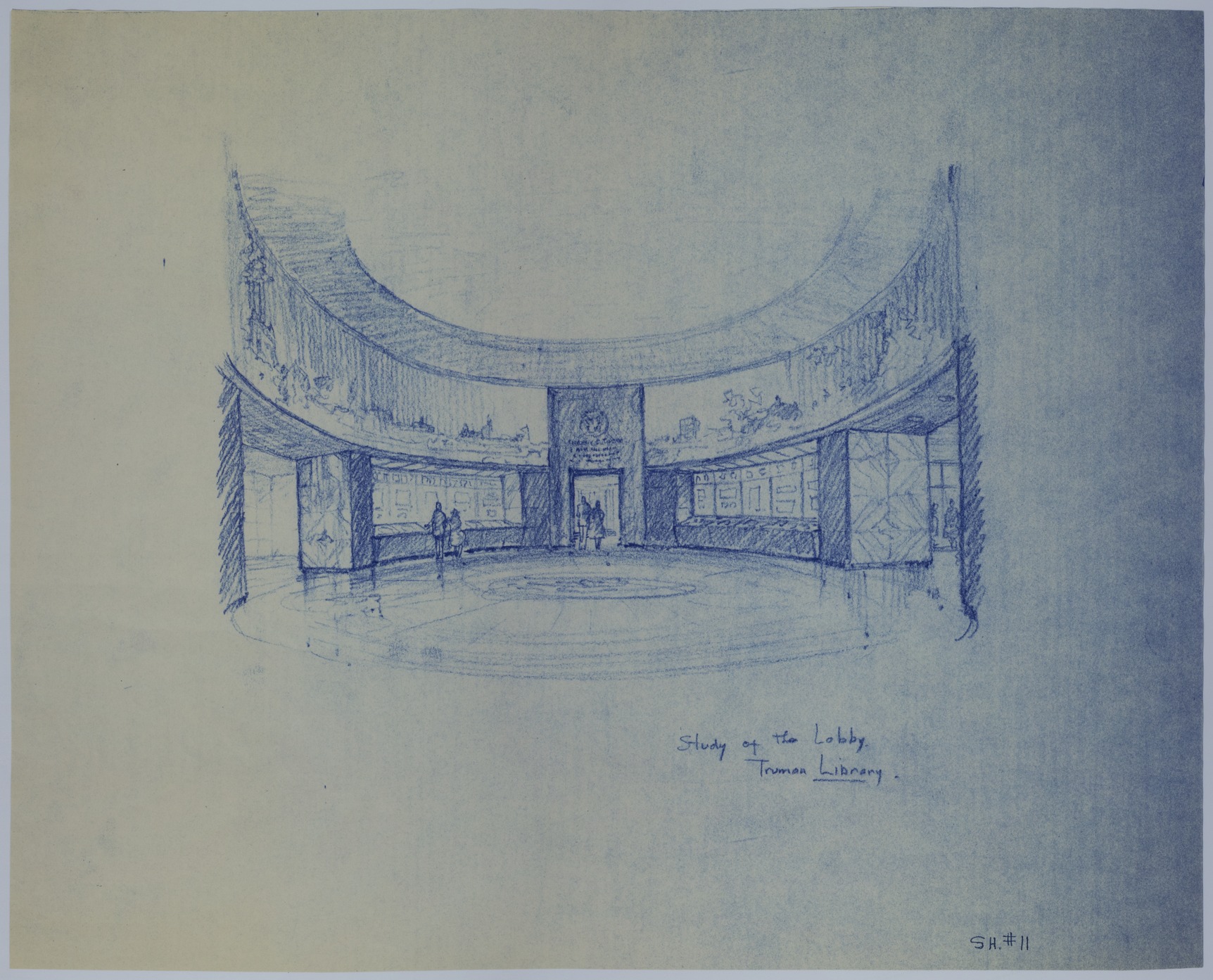 M60.jpg Drawing of the Proposed Lobby of the Harry S. Truman Library