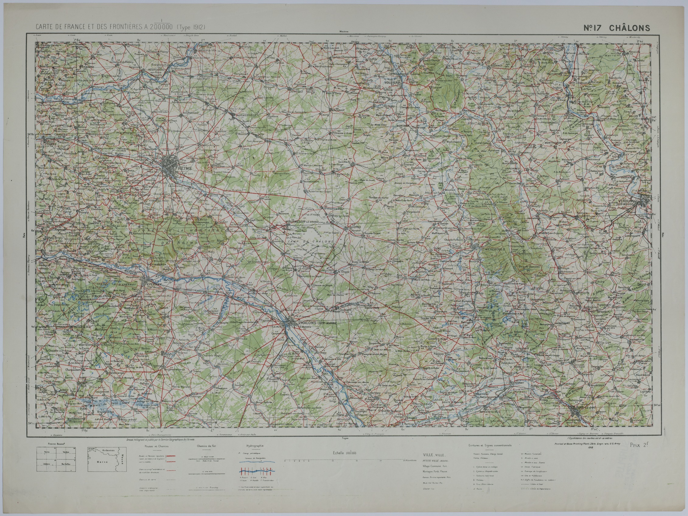 Map of Northeastern France