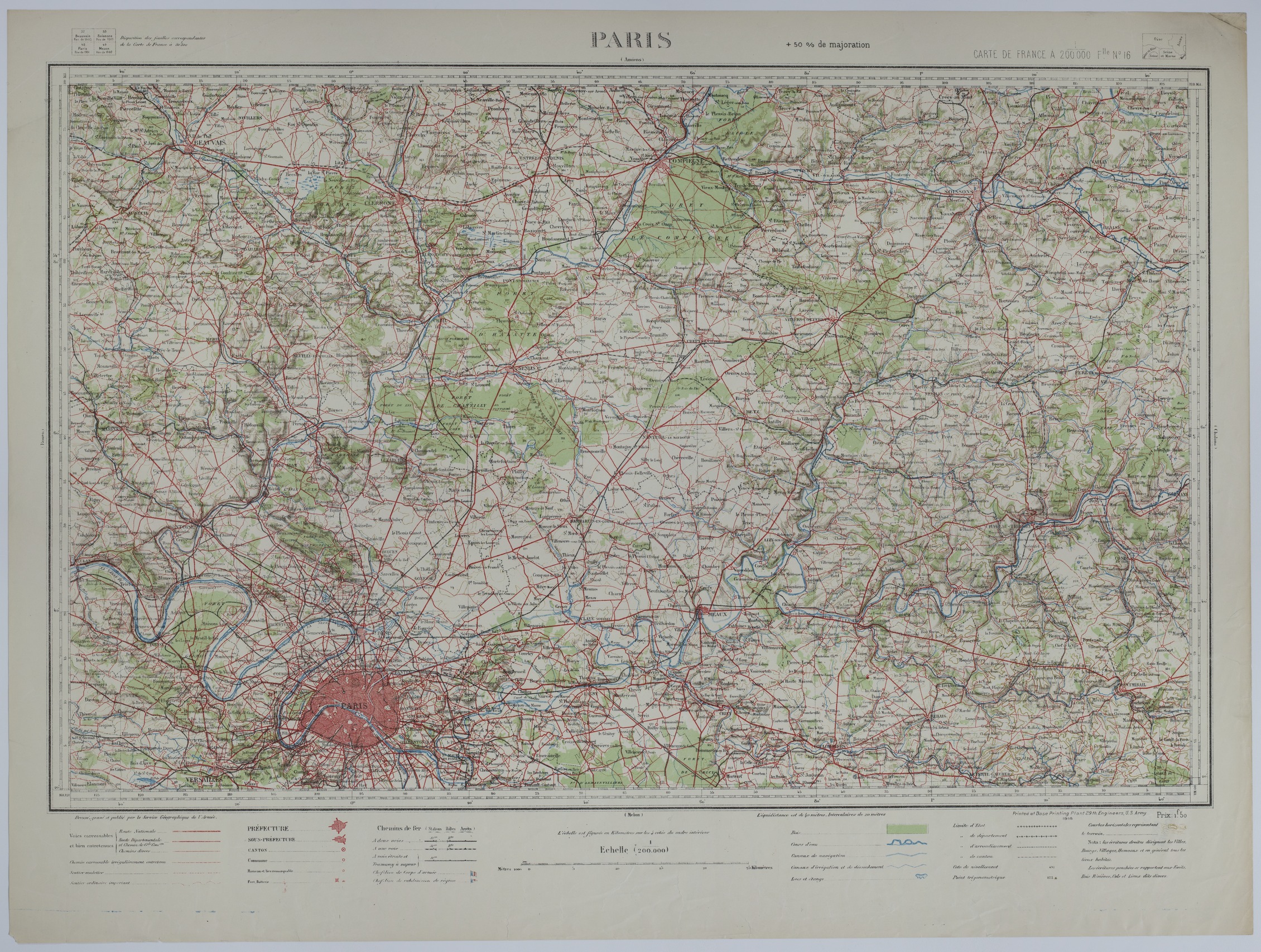M603.jpg Map of the Area Surrounding Paris