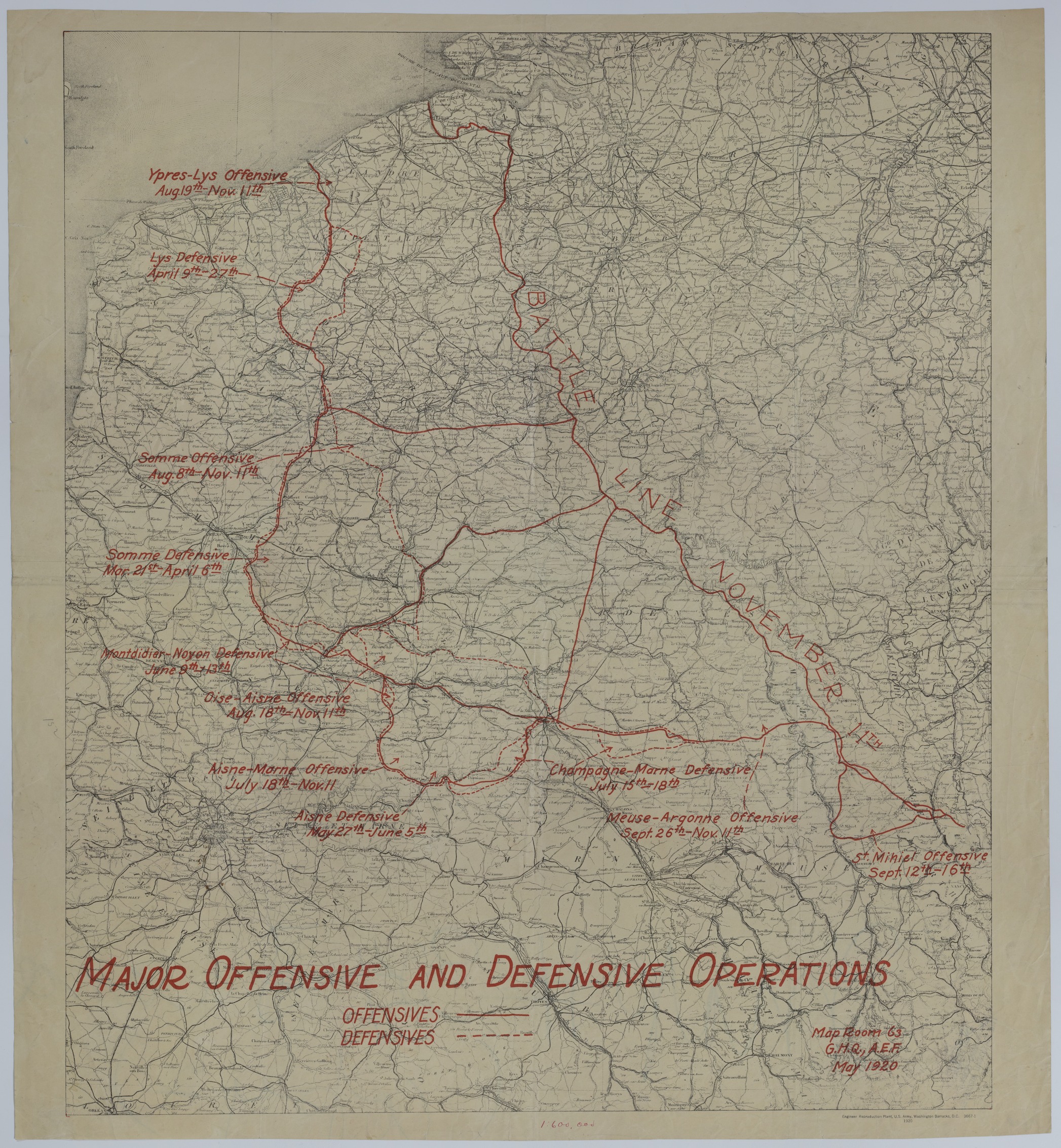 M608.jpg Map of the Major Offensive and Defensive Operations