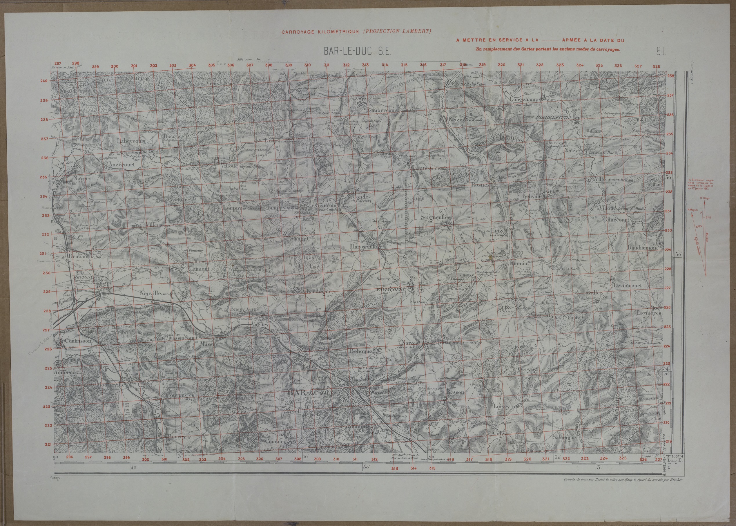 Map of the Battle of the Argonne Forest