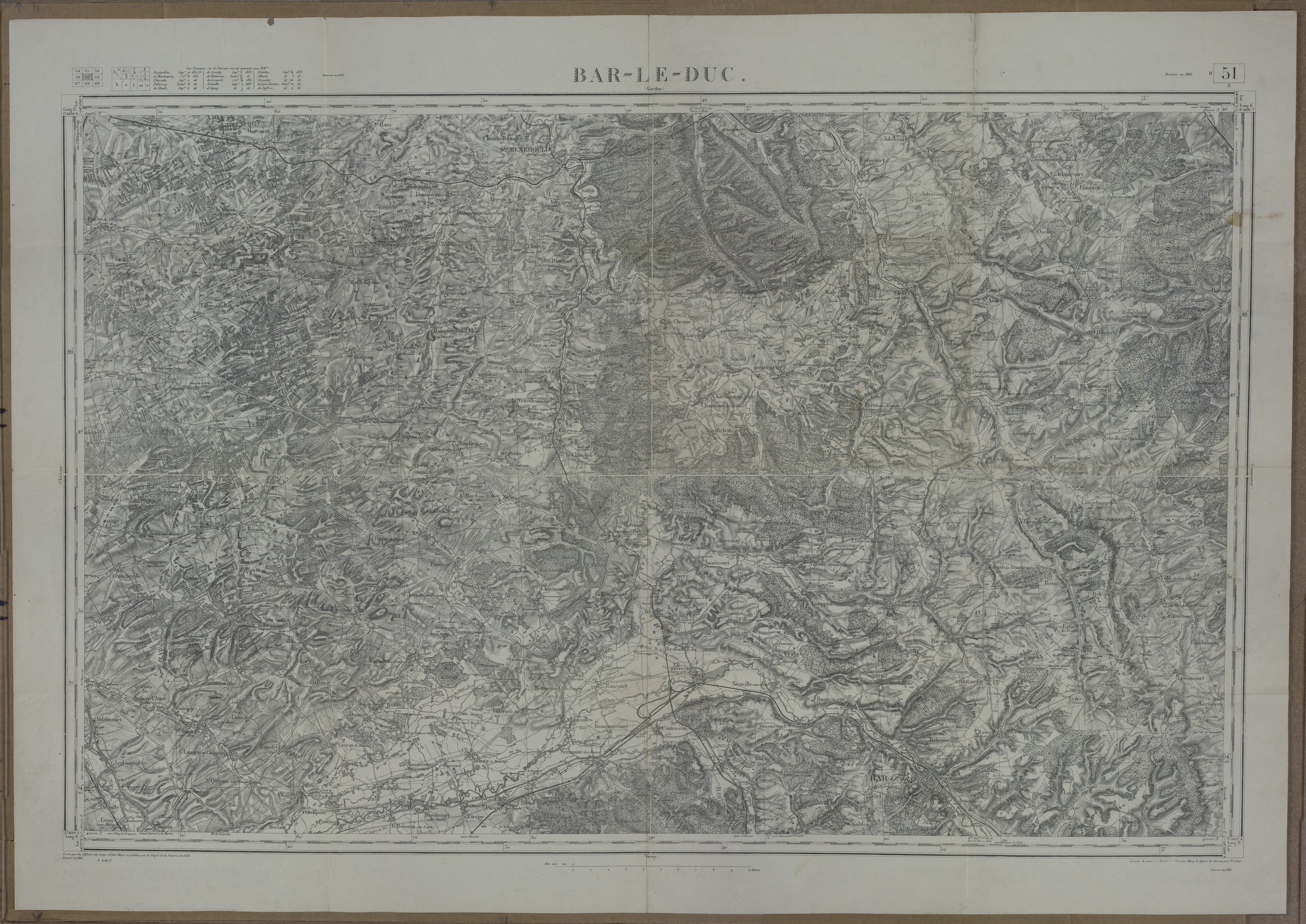 Map of the Battle of the Argonne Forest