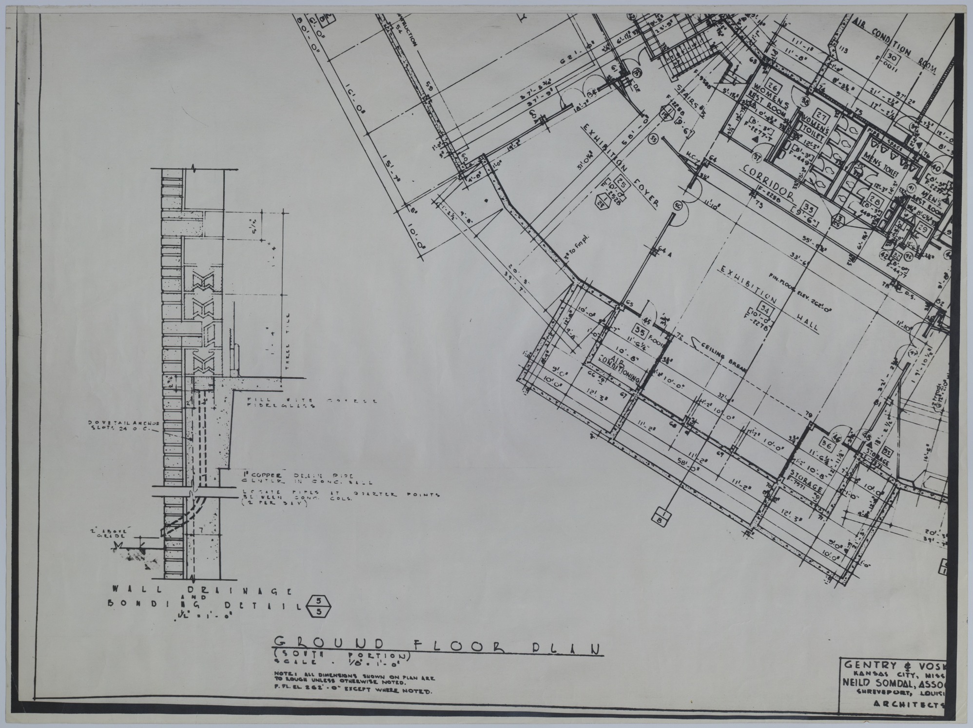 Drawing of the Proposed Basement of the Harry S. Truman Library