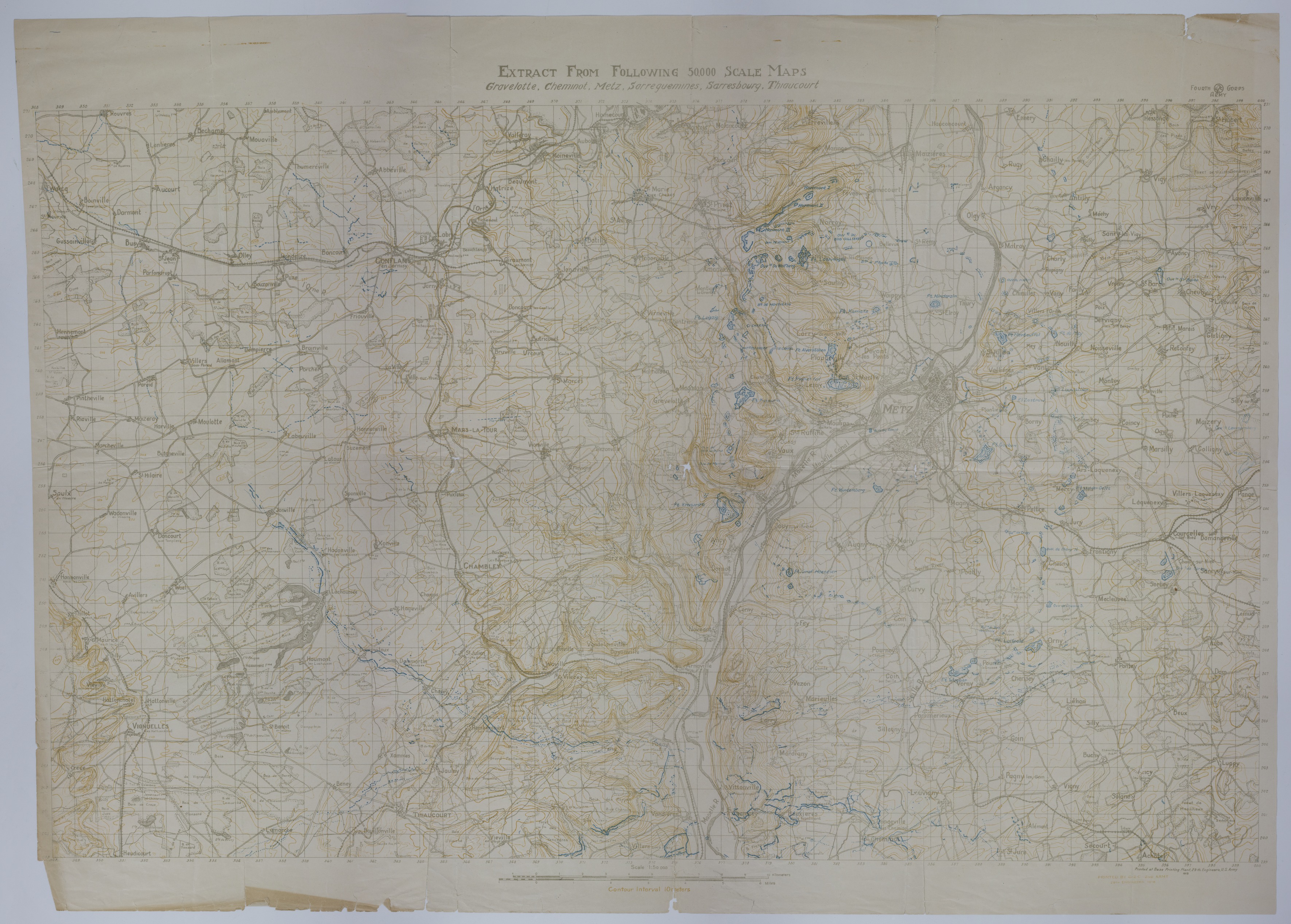 Map of Allied Positions