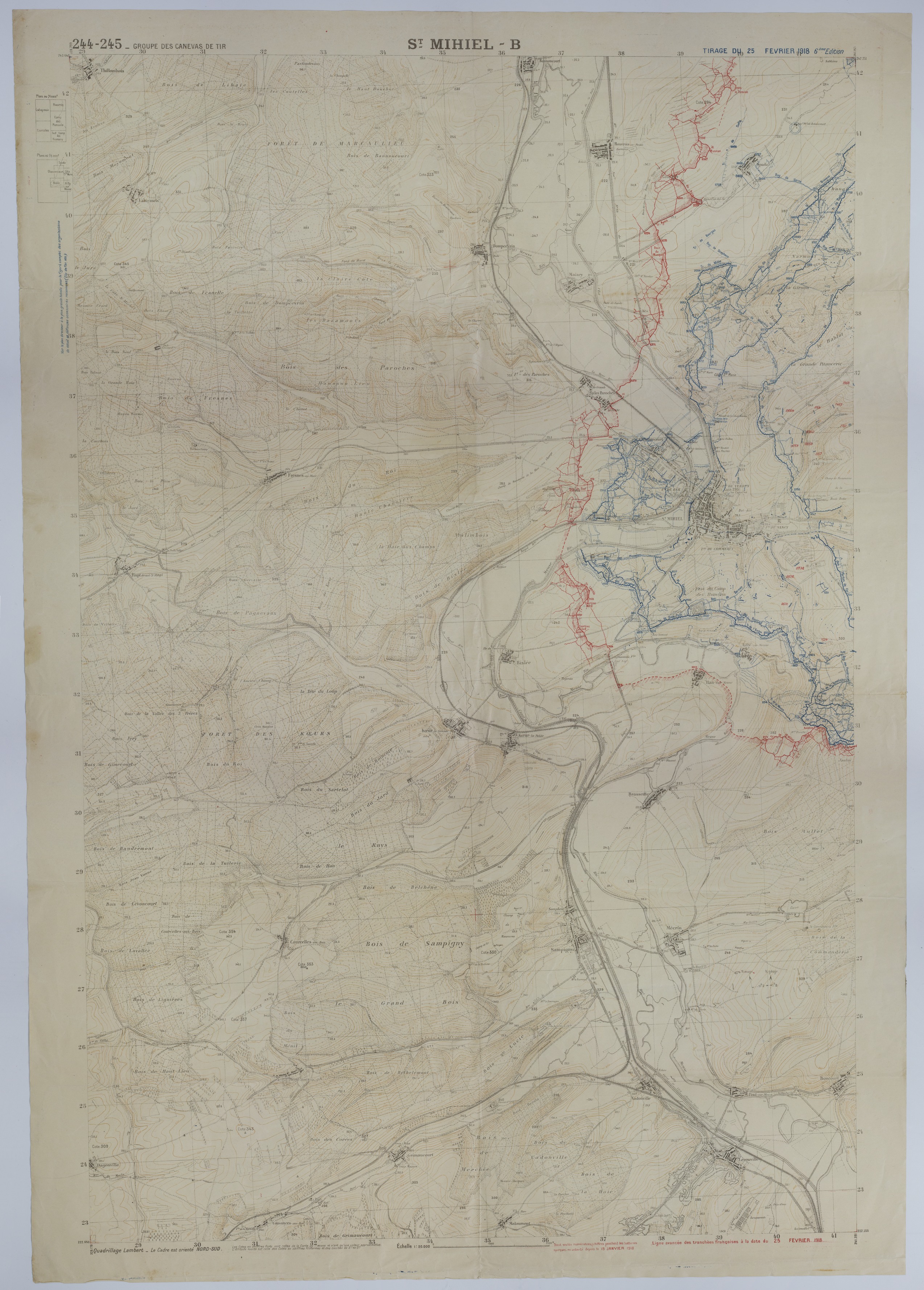 M630.jpg Map of French Positions in St. Mihiel