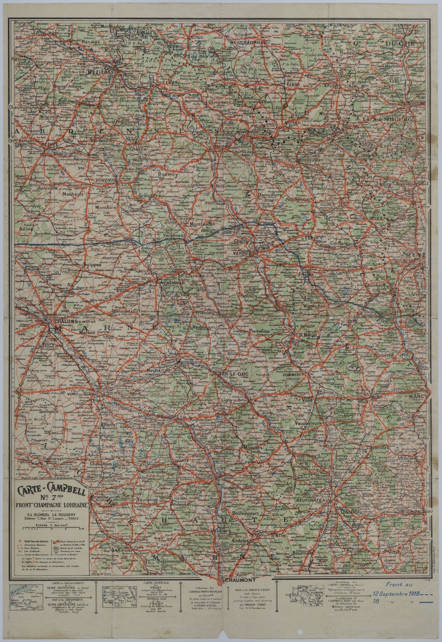 Map of the Front Line