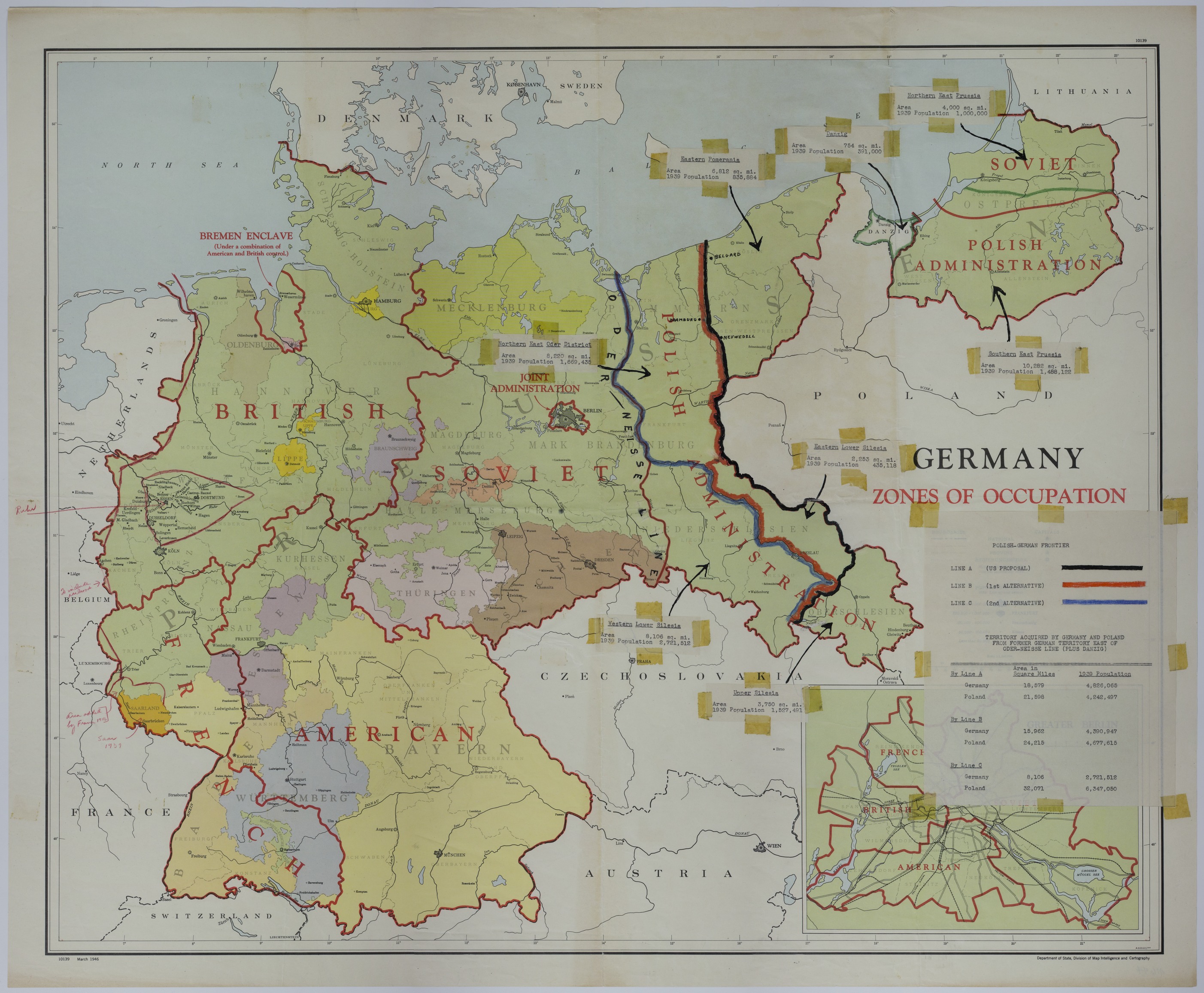 Map of Occupation Zones