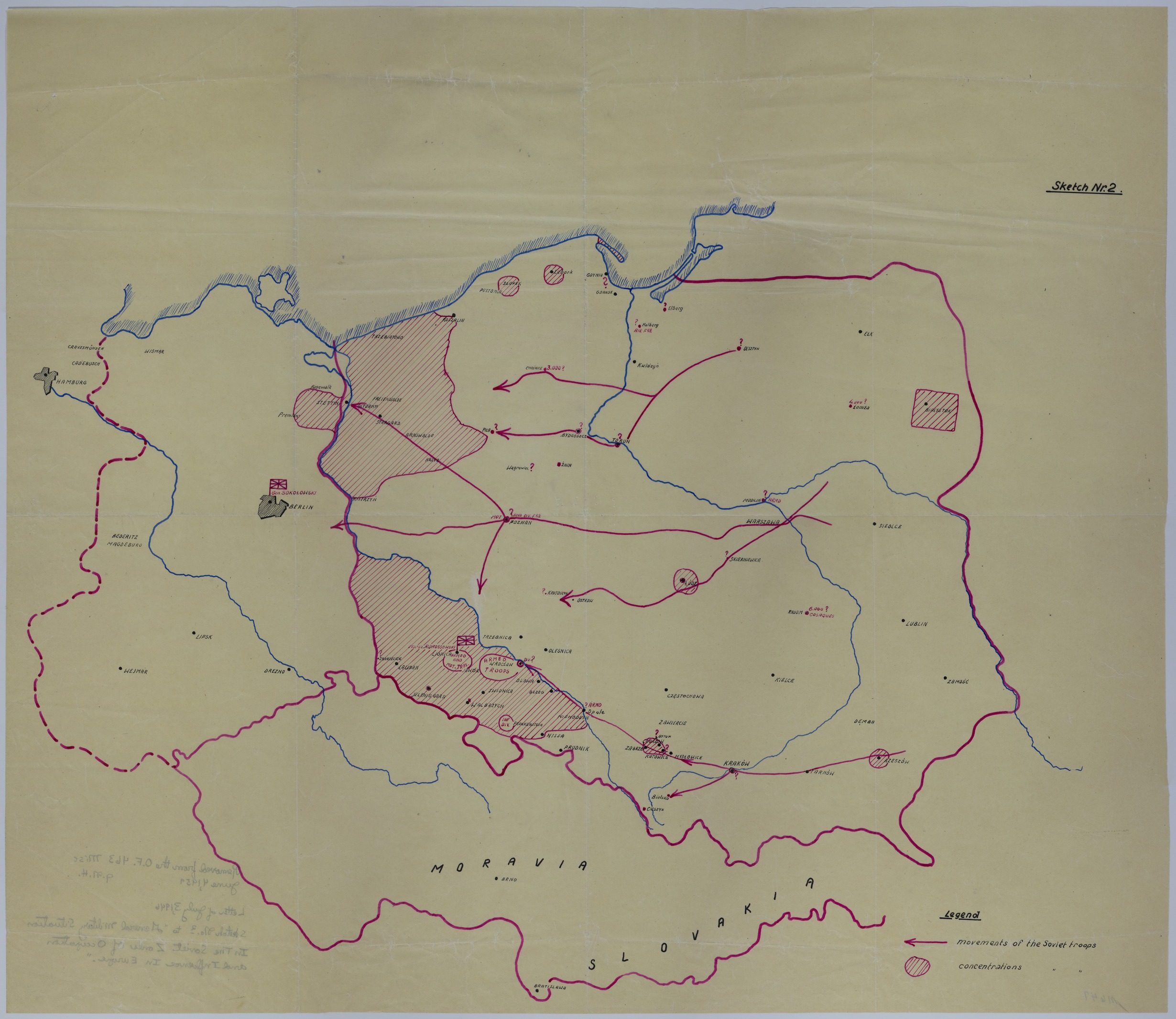 Map of Soviet Zones of Occupation and Influence