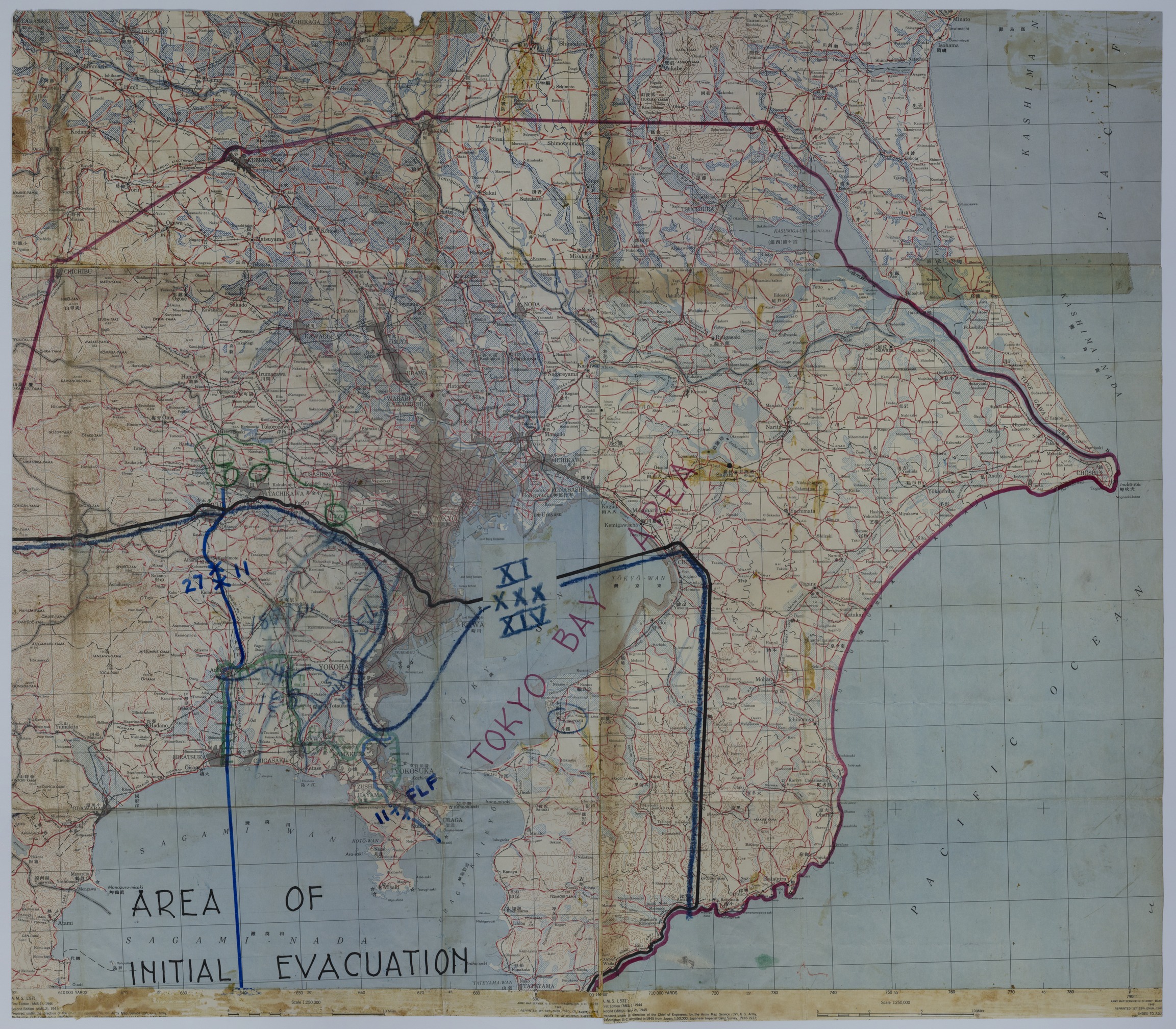 Map of the Occupation of Japan