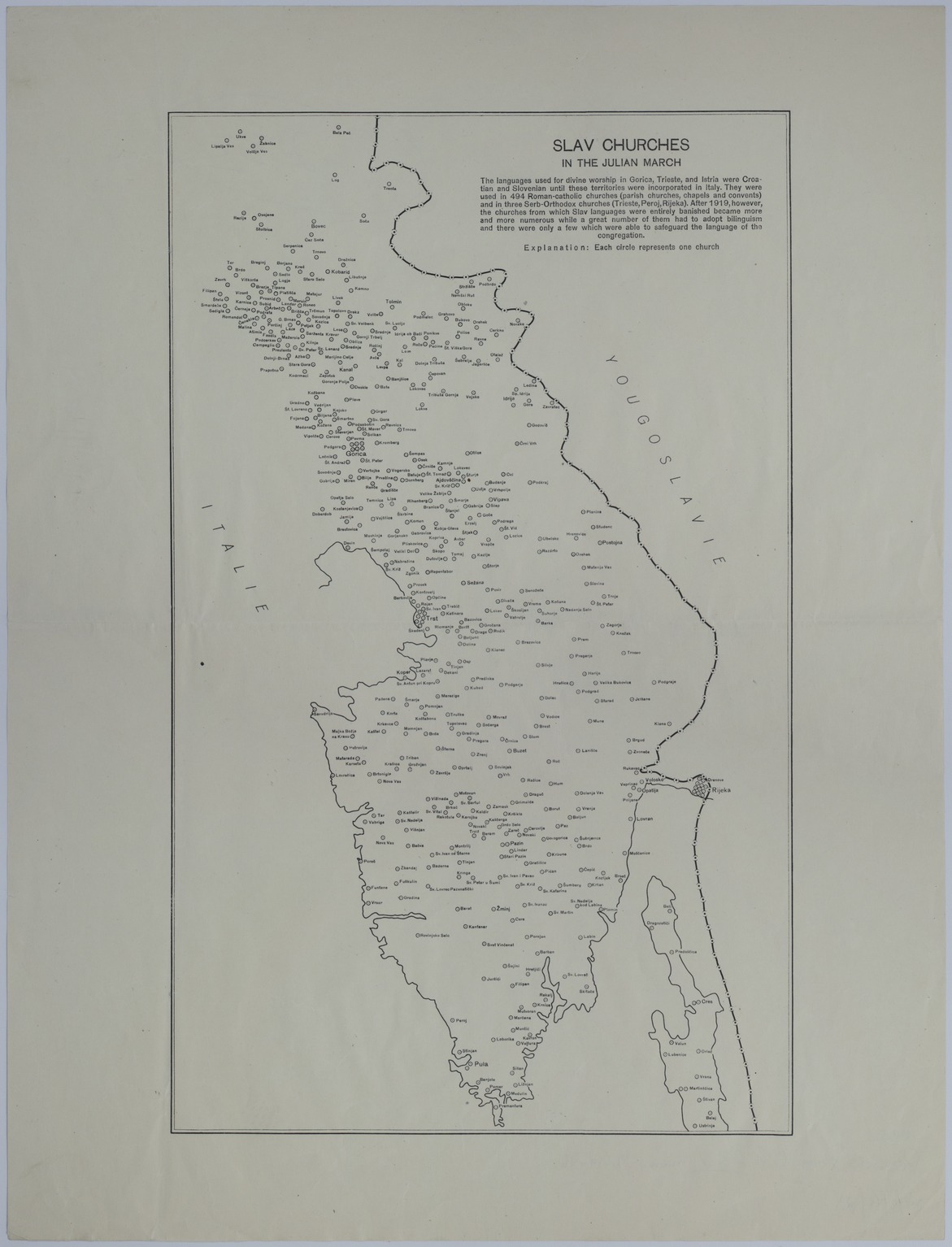 Map of the Julian March