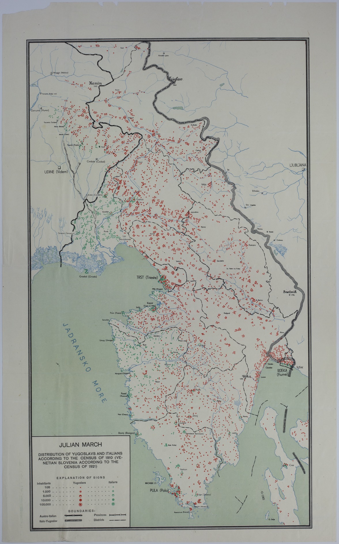 Map of the Julian March