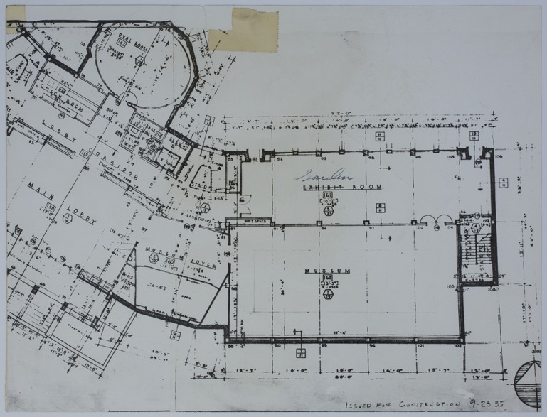 M79.jpg Drawing of the Proposed First Floor of the Harry S. Truman Library