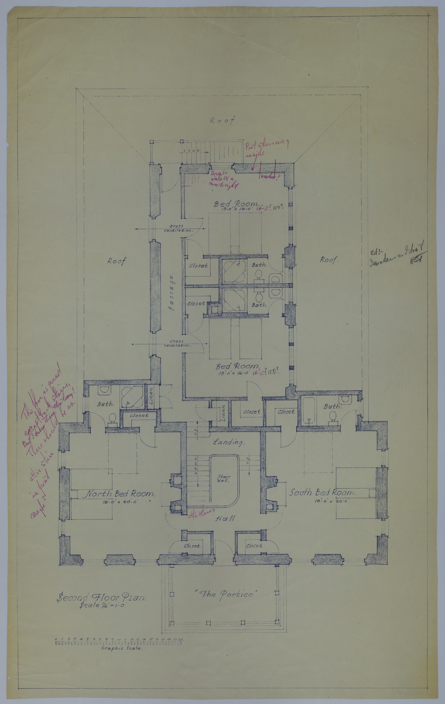 M83.jpg Drawing of the Proposed Second Floor Restoration of the Harry S. Truman Farm Home