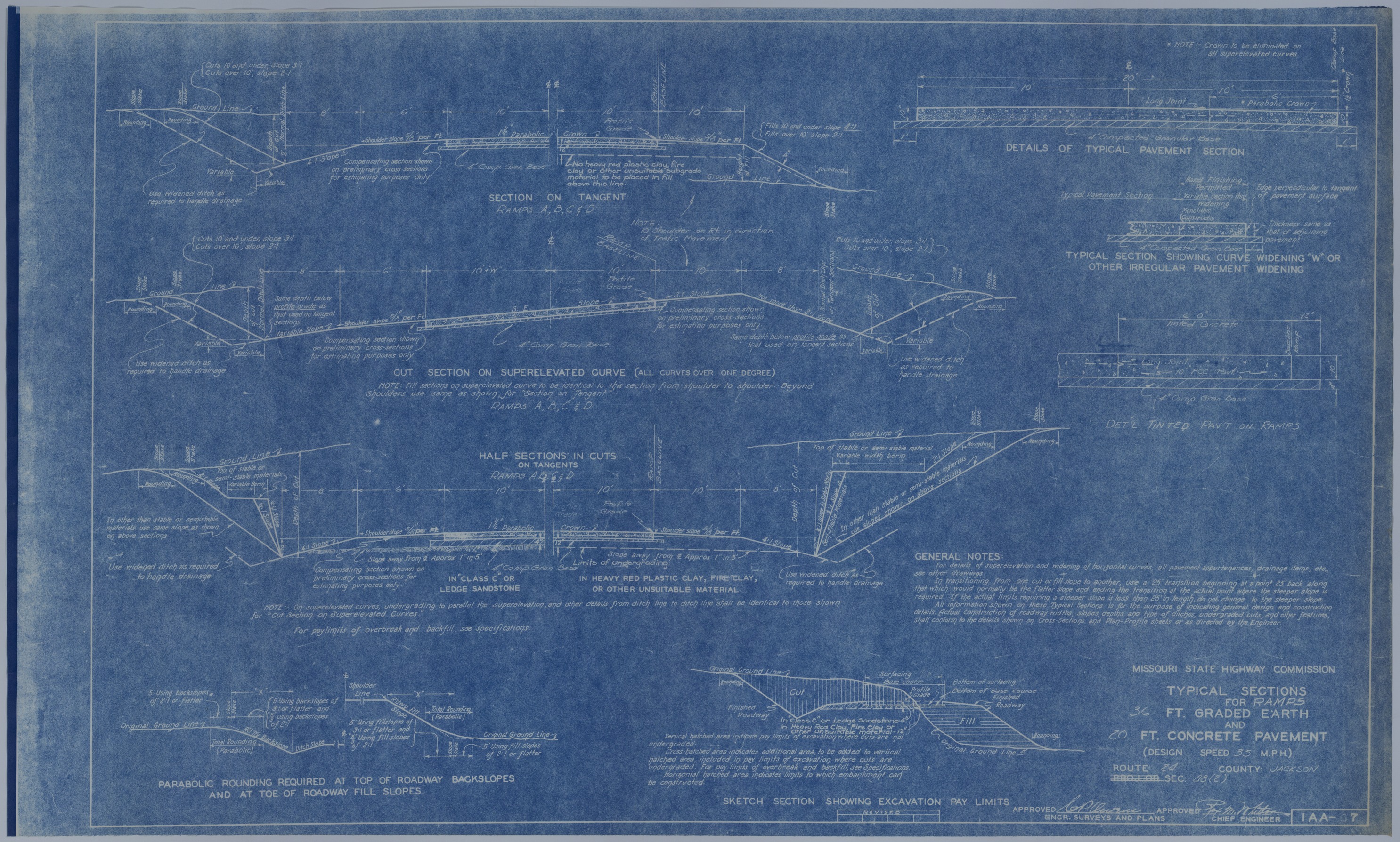 M89.jpg Drawing of Changes to U.S. Route 24 at the Proposed Harry S. Truman Library