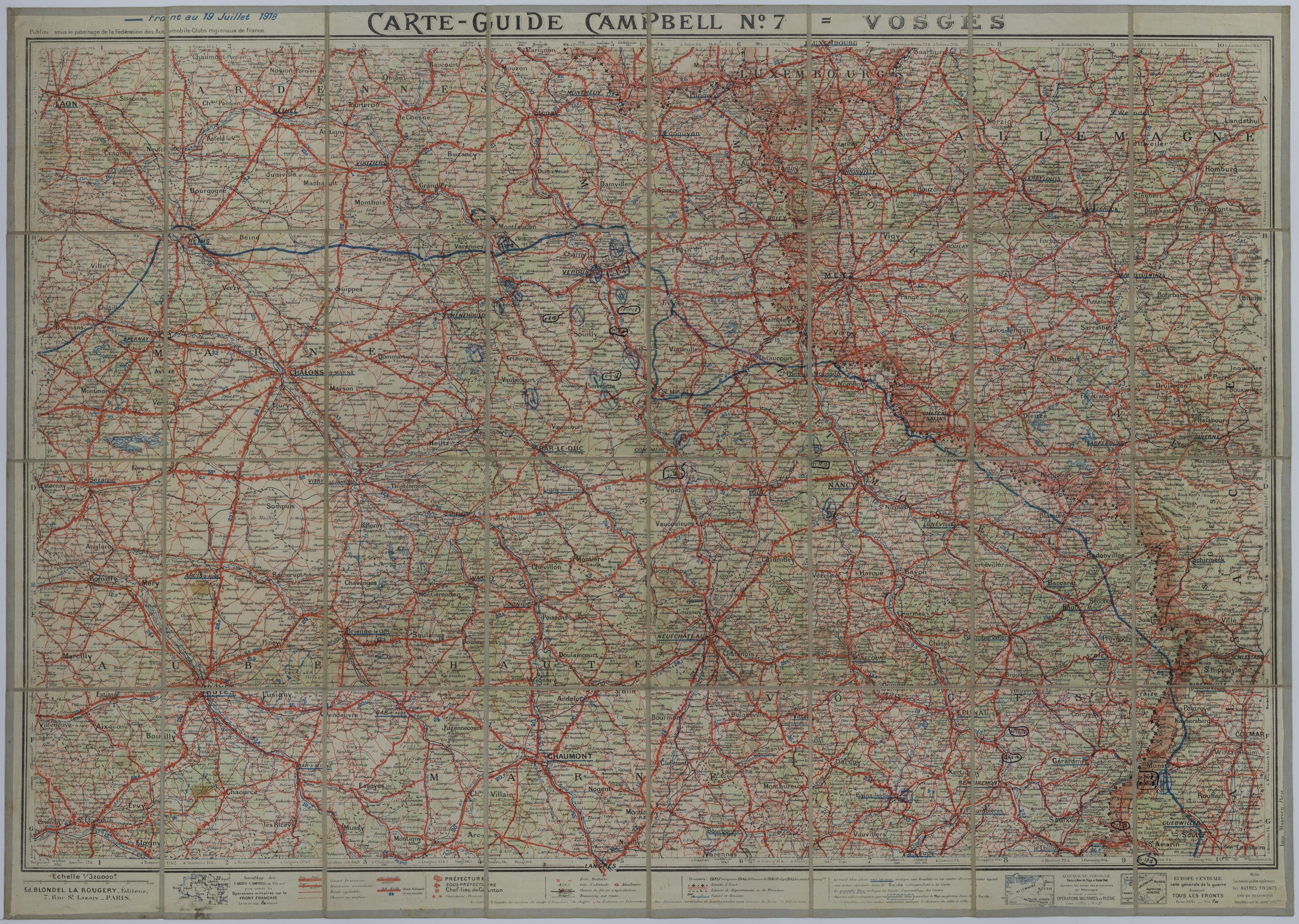 M938.jpg Map of Allied Movement Along the Front Lines