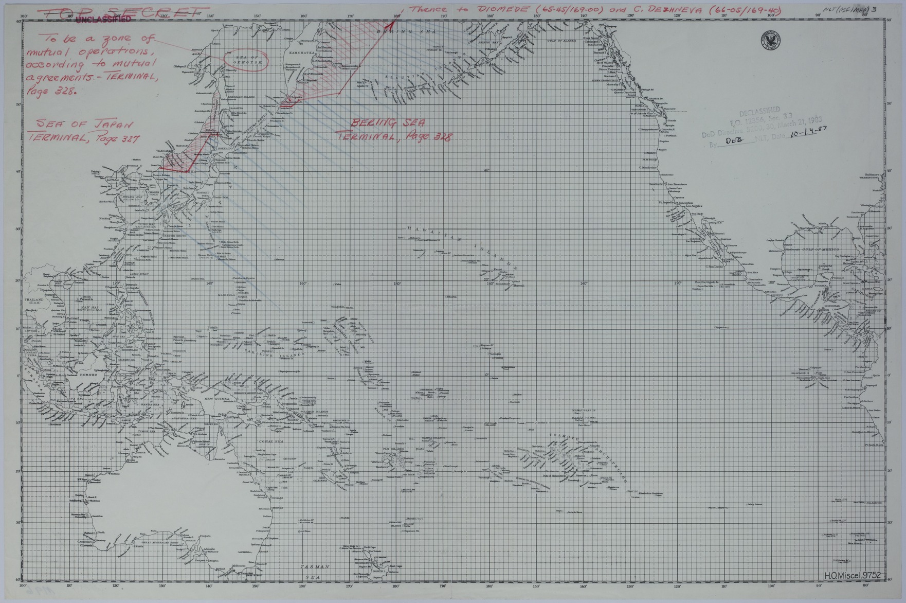 Map of American and Soviet Zones of Operation