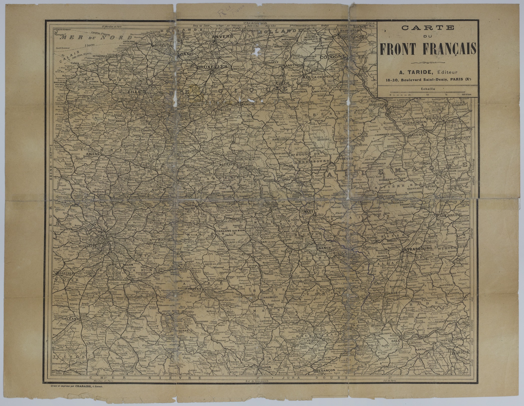 Map of the French Front