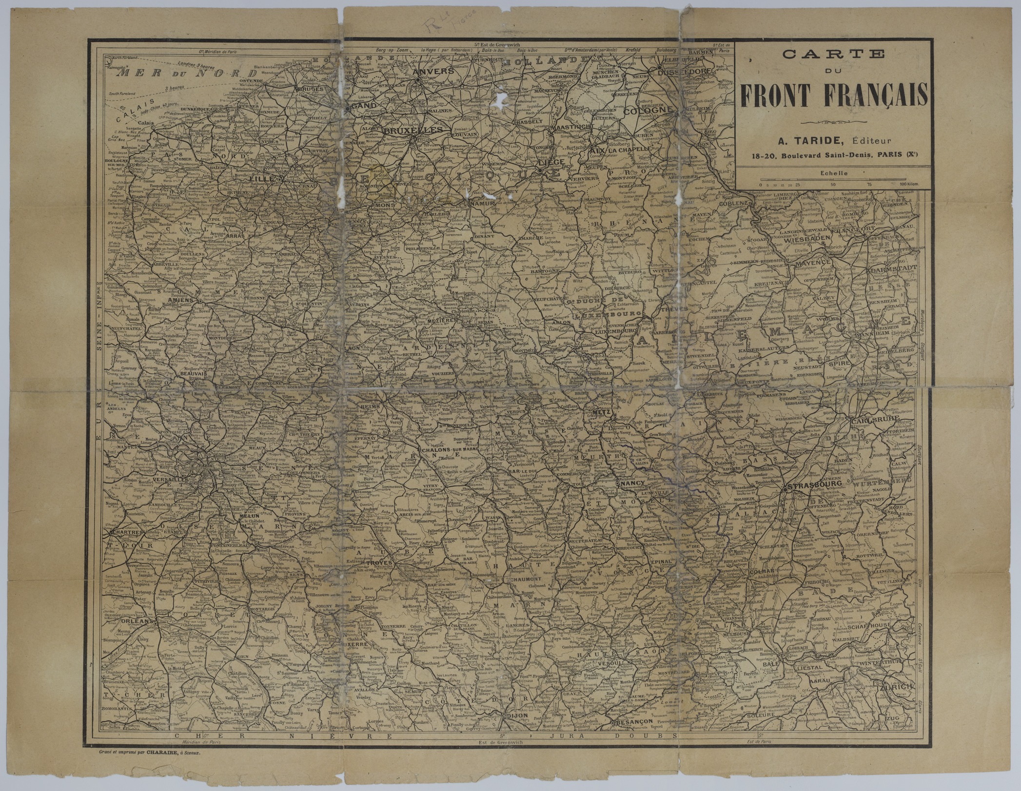 Map of the French Front