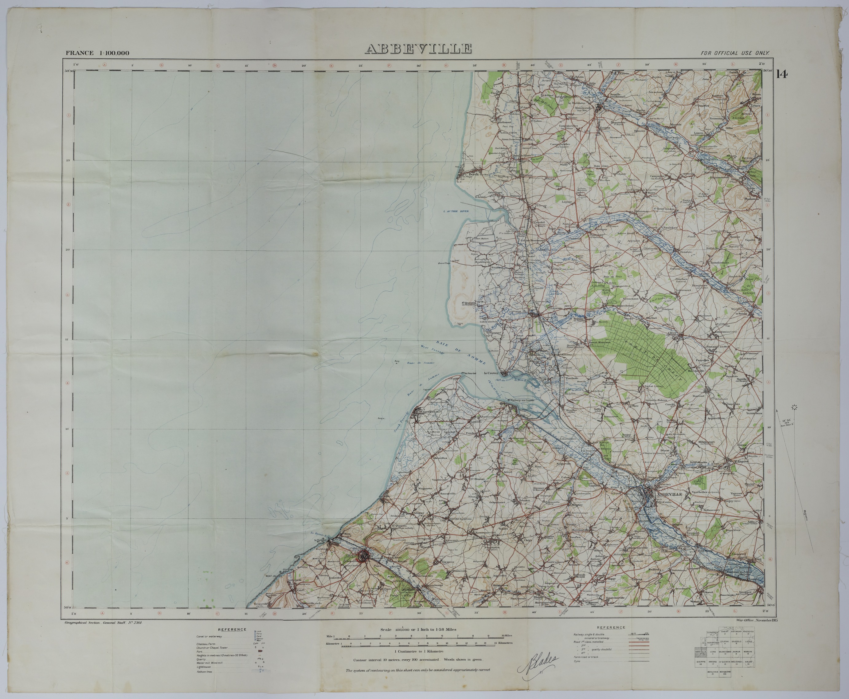 Map of Northern France
