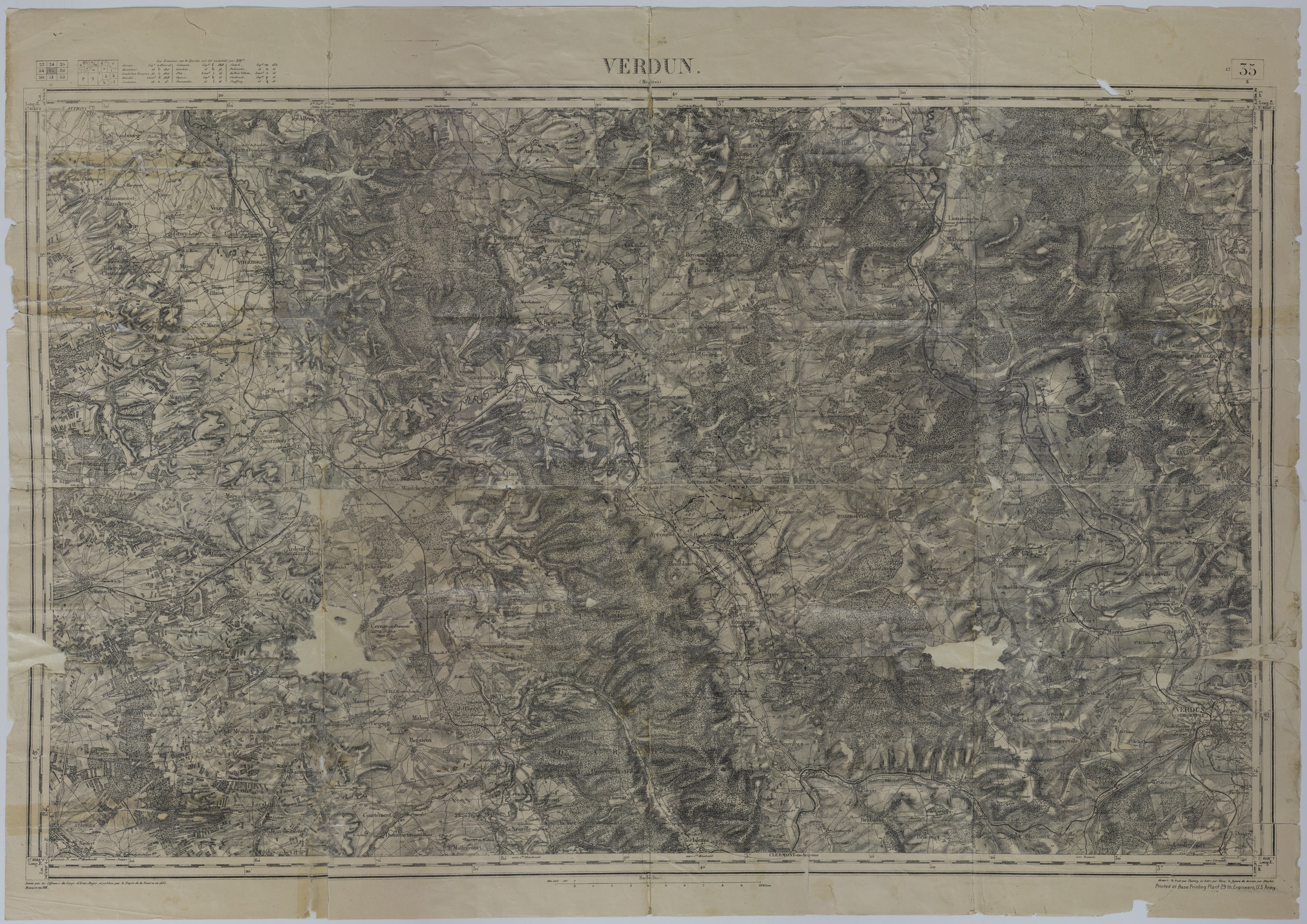 M978.jpg Map of the Movement and Positions of the 35th Division