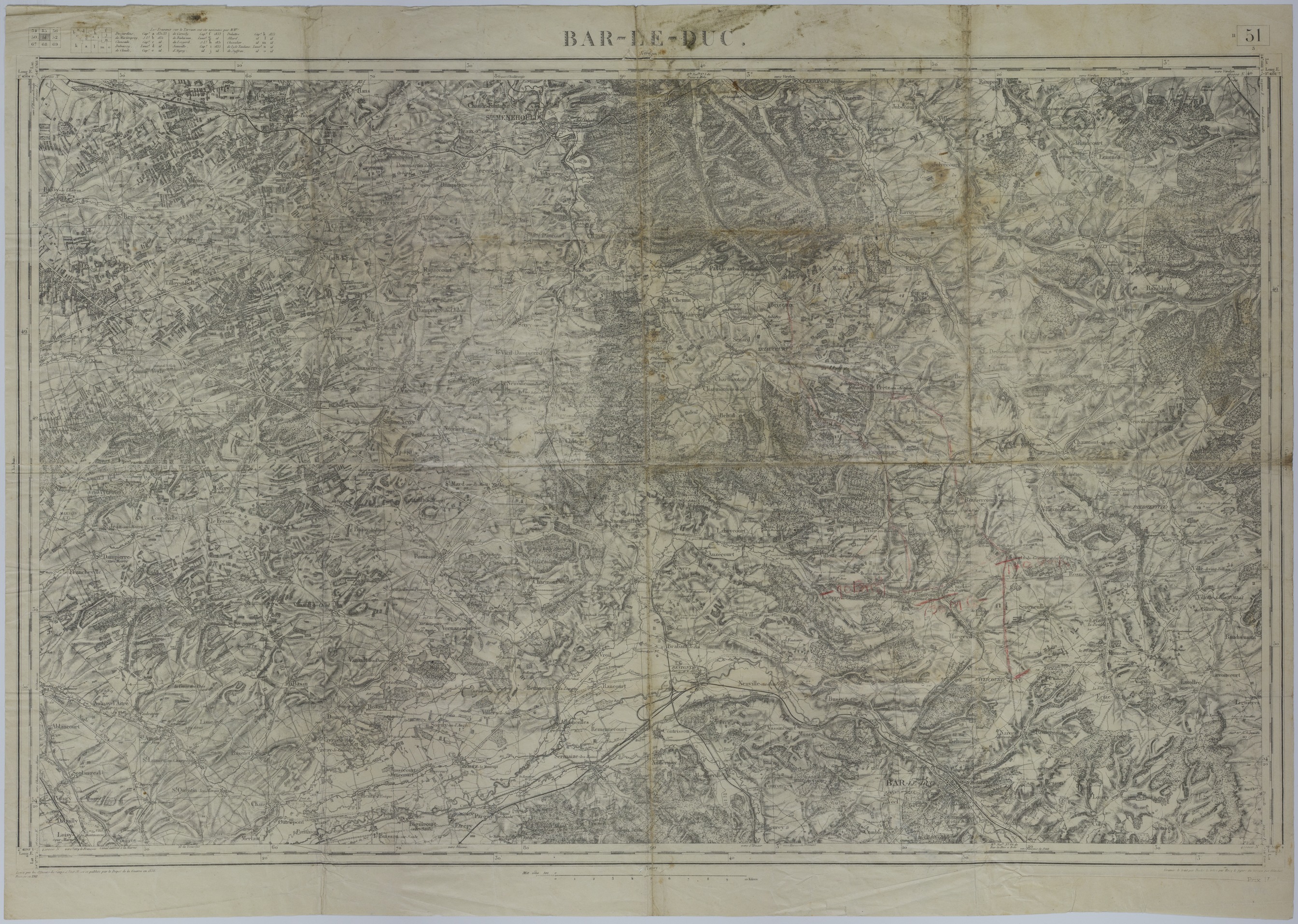 Map of the Positions and Movement of the 70th Infantry Brigade