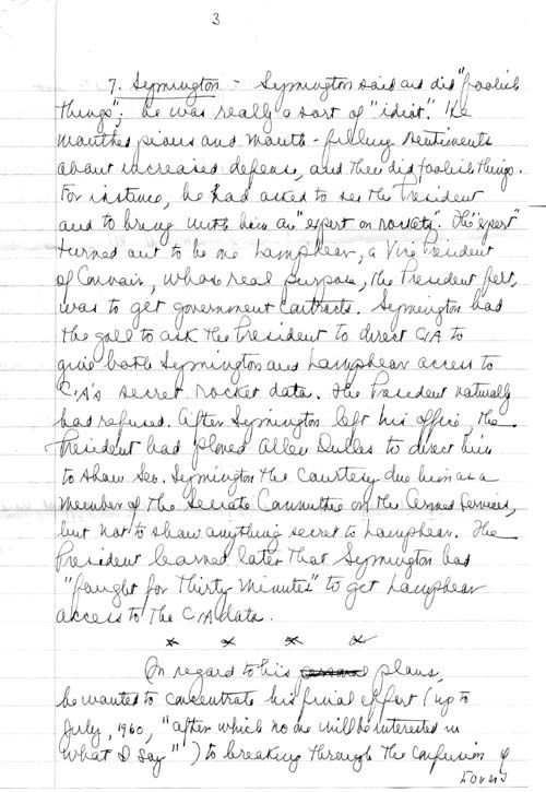 January 21, 1960 Meeting between  Milton Katz and President Eisenhower page 5