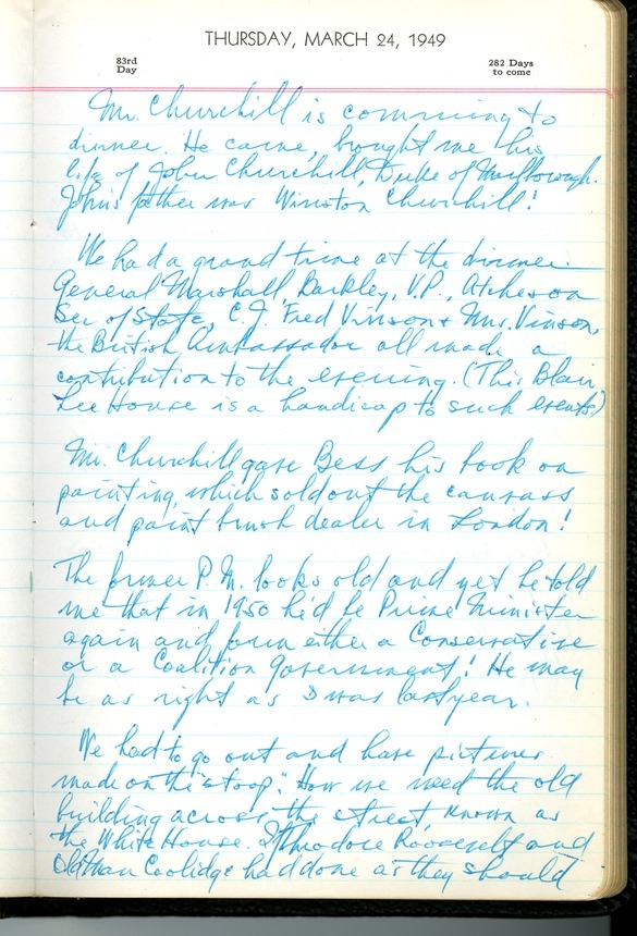 Diary Entry of President Harry S. Truman