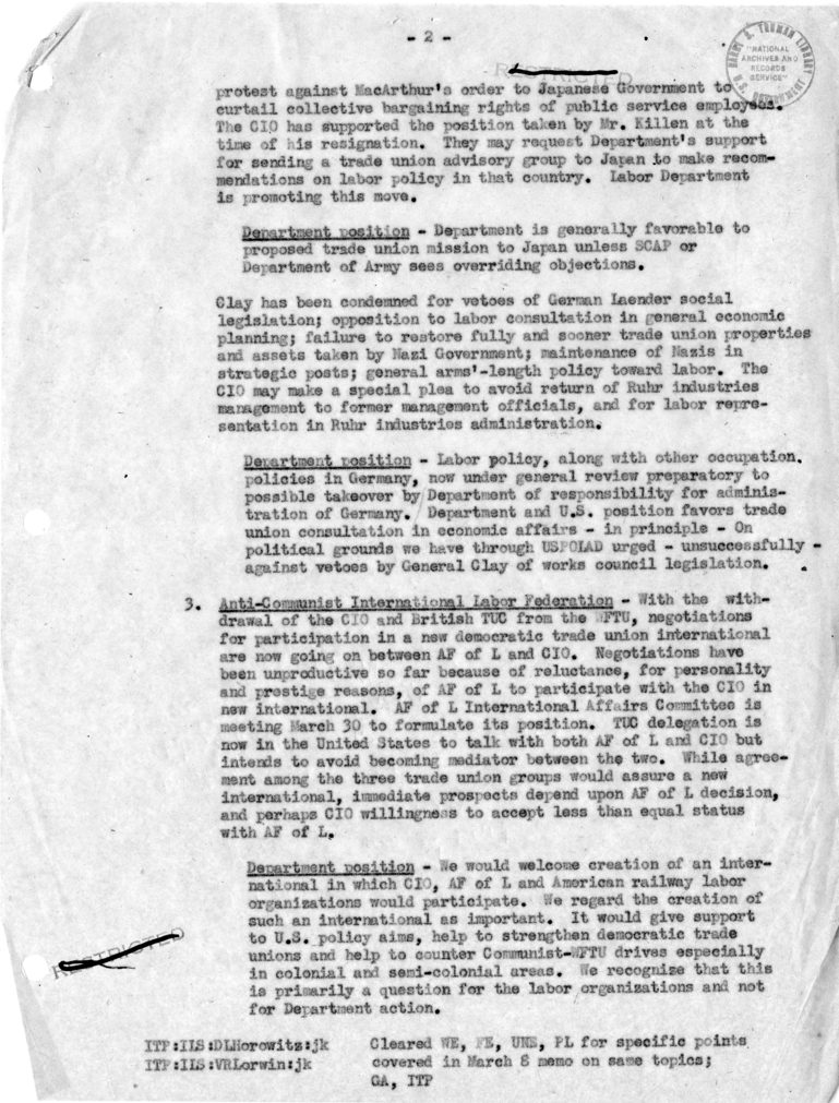 Memorandum of Conversation with Lucius D. Battle and Michael Ross