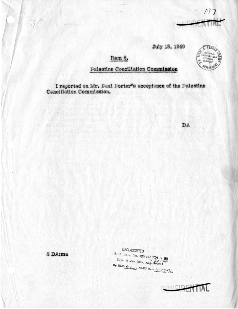 Memorandum of Conversation with the President