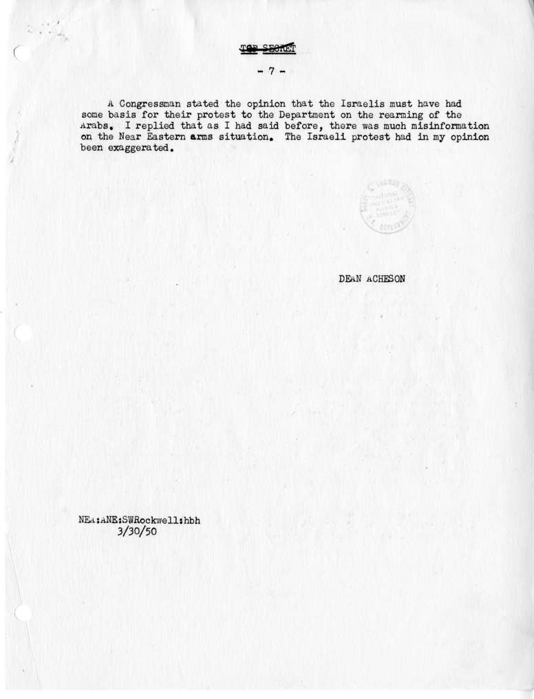 Memorandum of Conversation with Representative Anthony Tauriello, Numerous Other Representatives, and Members of the Department