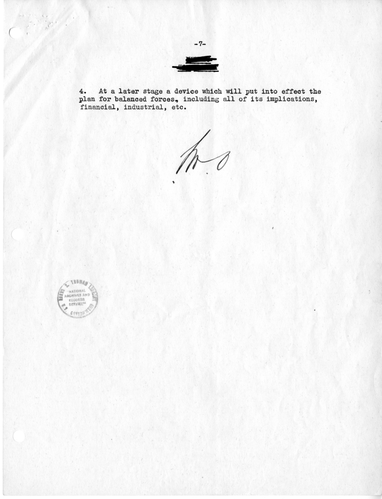Letter from Ambassador Lewis Douglas to Dean Acheson, with Attached Memorandum