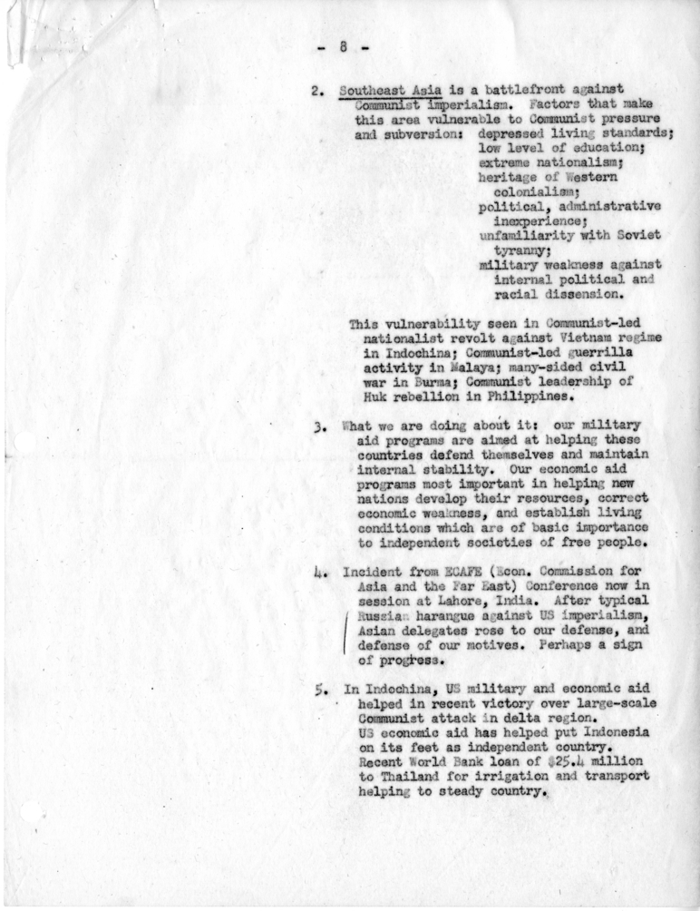 Memorandum from R. Love to Robert G. Barnes