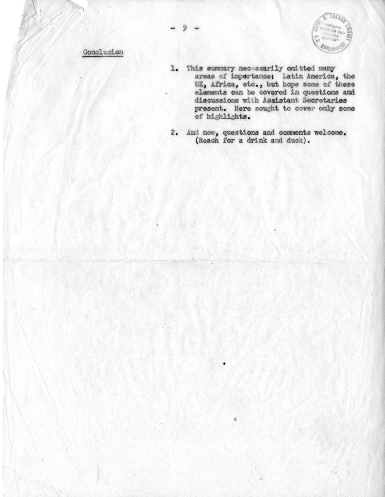 Memorandum from R. Love to Robert G. Barnes