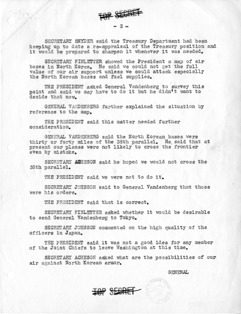 Memorandum of Conversation of National Security Council Meeting