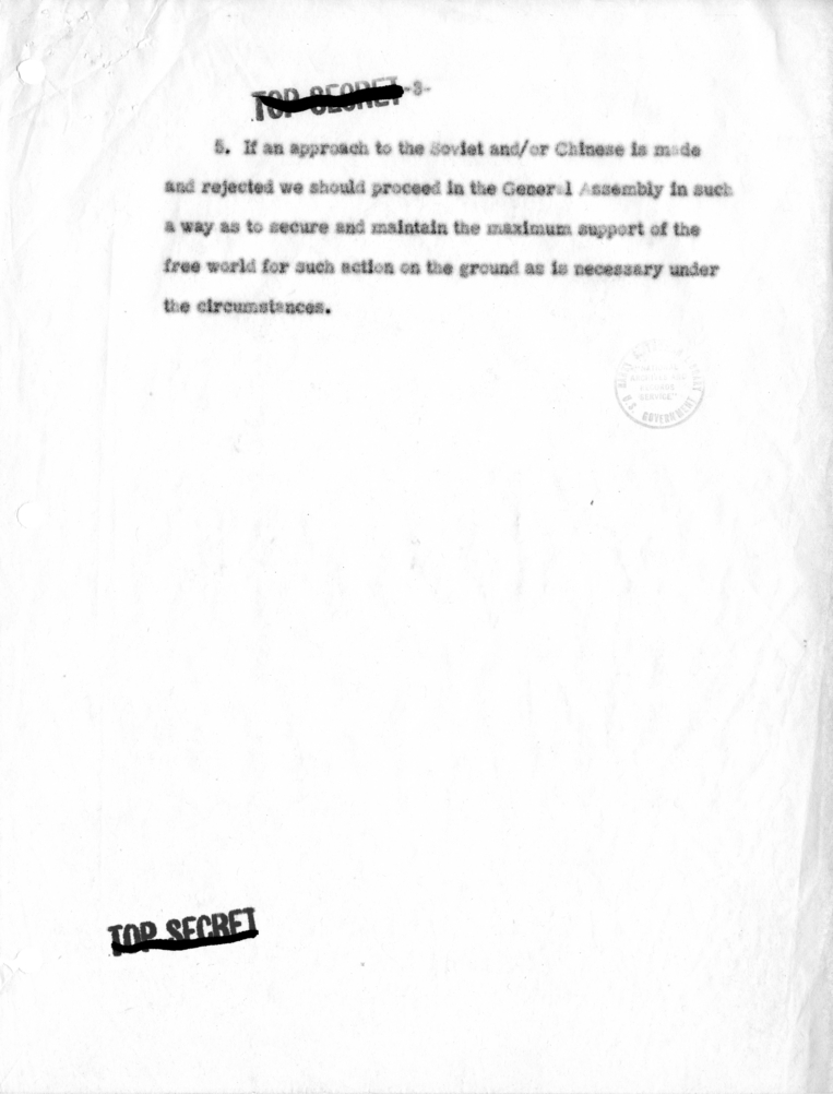 Memorandum, "Recommended Steps in the United Nations