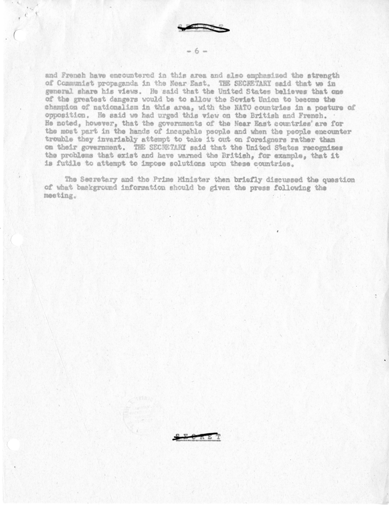 Memorandum of Conversation with Prime Minister Alcide de Gasperi of Italy, Ambassador Alberto Tarchiani of Italy, Secretary-General of the Foreign Ministry of Italy Vittorio Zoppi, United States Ambassador to Italy James Dunn, George W. Perkins, and Other