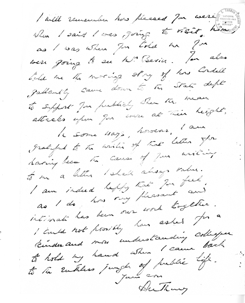 Letter from United States Ambassador to Great Britain Walter S. Gifford to Dean Acheson, with Attached Letter from Foreign Secretary Anthony Eden of Great Britain to Dean Acheson