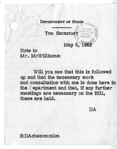 Memorandum of Conversation with President Harry S. Truman