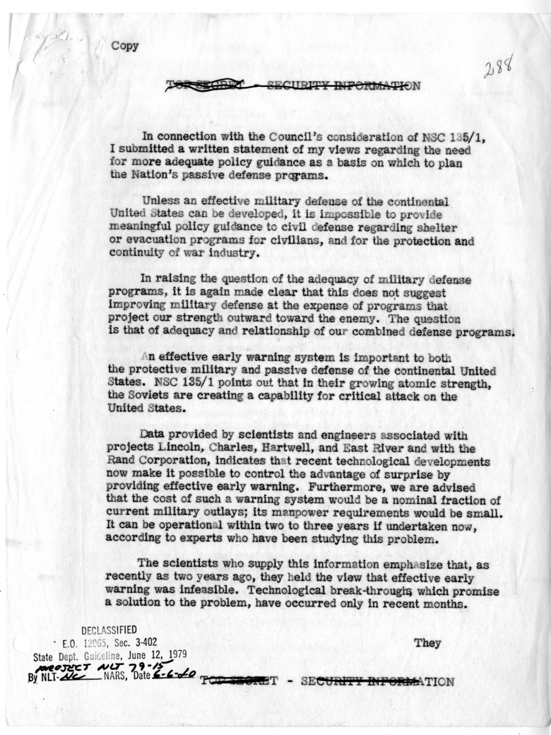 Memorandum of Conversations at the National Security Council Meeting
