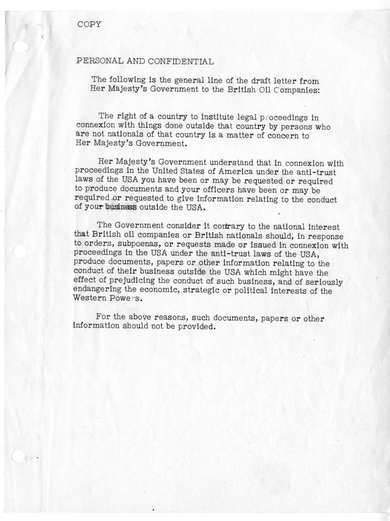 Memorandum of Conversation with Ambassador Sir Oliver Franks of Great Britain and Assistant Secretary Henry Byroade