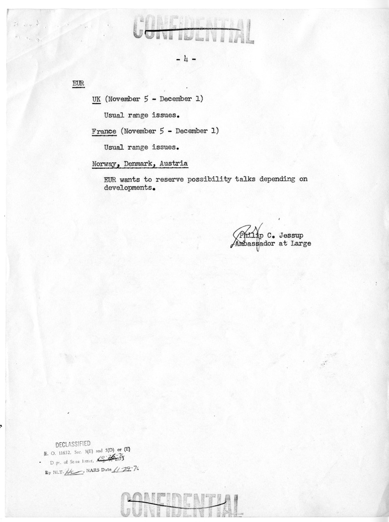 Memorandum from Ambassador-at-Large Philip Jessup to Secretary of State Dean Acheson