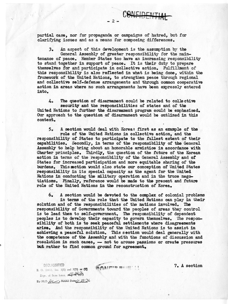 Memorandum from John D. Hickerson to Secretary of State Dean Acheson