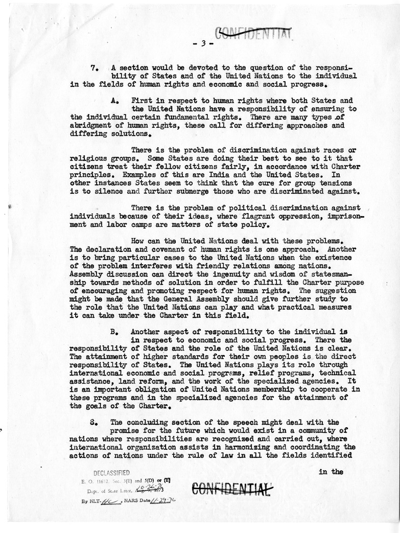 Memorandum from John D. Hickerson to Secretary of State Dean Acheson