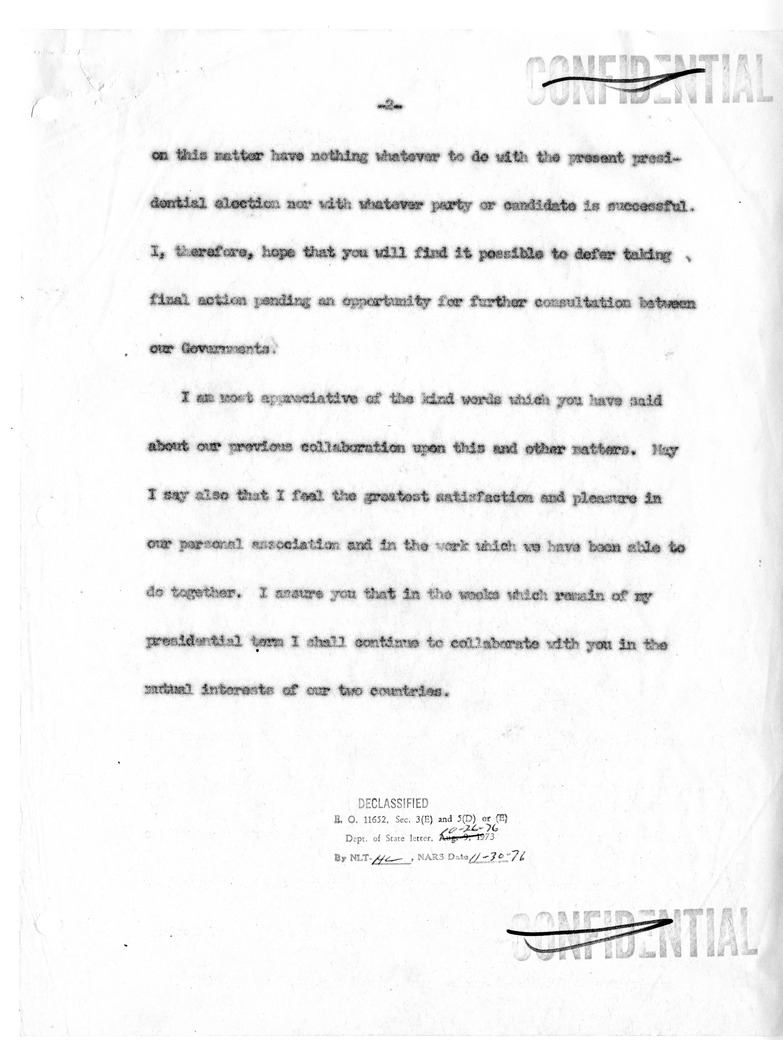 Memorandum of Conversation with President Harry S. Truman, with Attachment