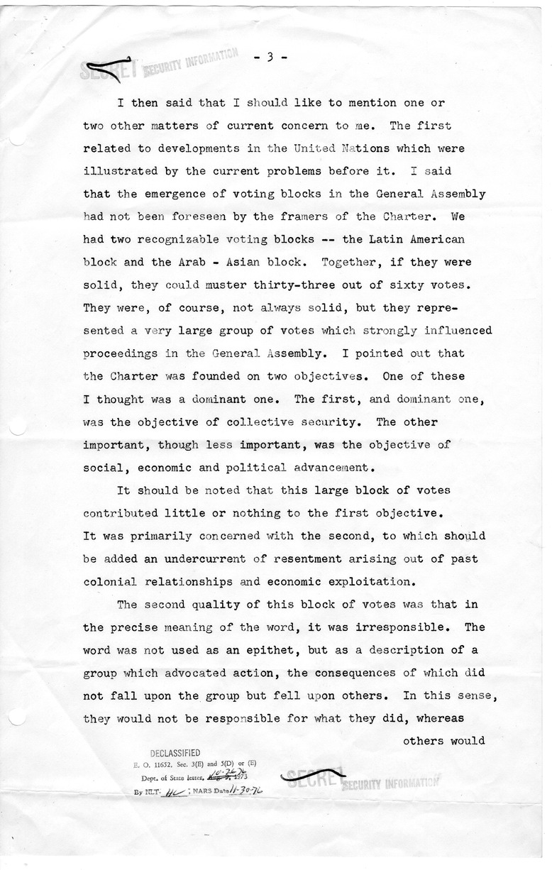 Memorandum of Conversation with Prime Minister of Canada Lester Pearson, United States Ambassador to Canada Stanley Woodward, and the Canadian Cabinet