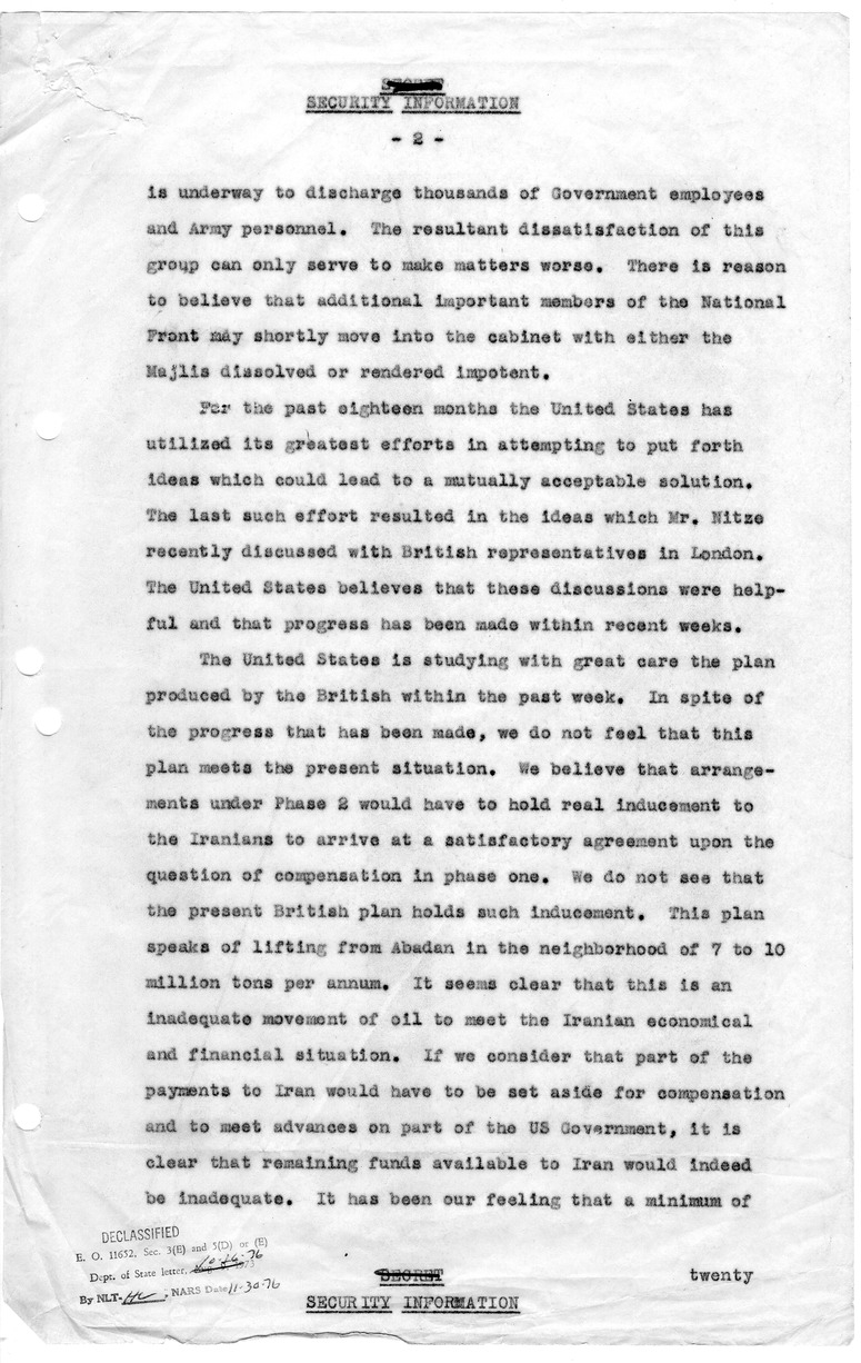 Memorandum of Conversation with Foreign Secretary Anthony Eden of Great Britain